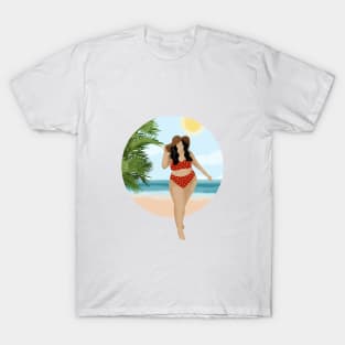 Beach Girl 4, Summertime illustration T-Shirt